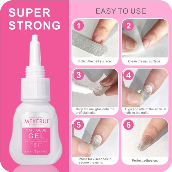 Nail Glue Gel and Glue Remover‎ Set - Picture 4 of 9